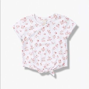 Forever 21 Girls Floral Knotted Tee (Kids)